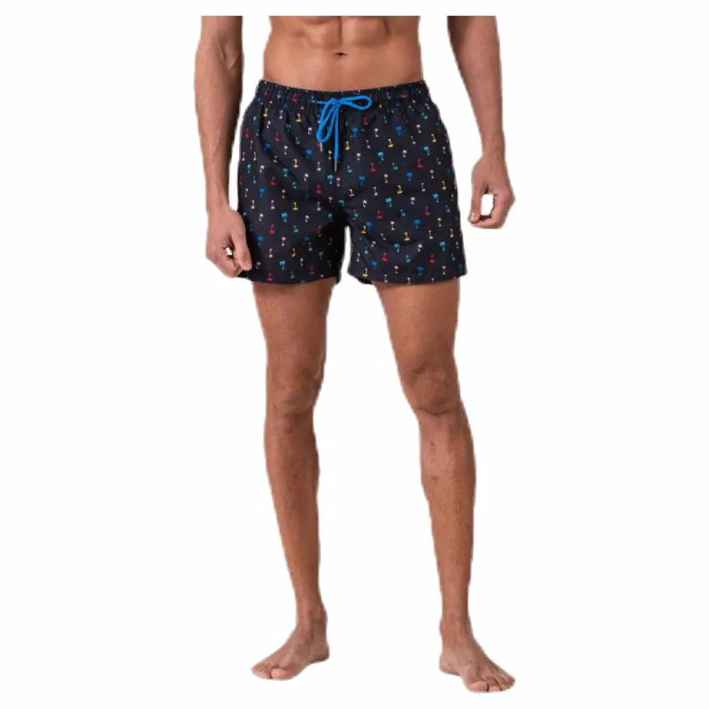 Happy Socks Palm Beach Swim Shorts Black* Simning|Badkläder