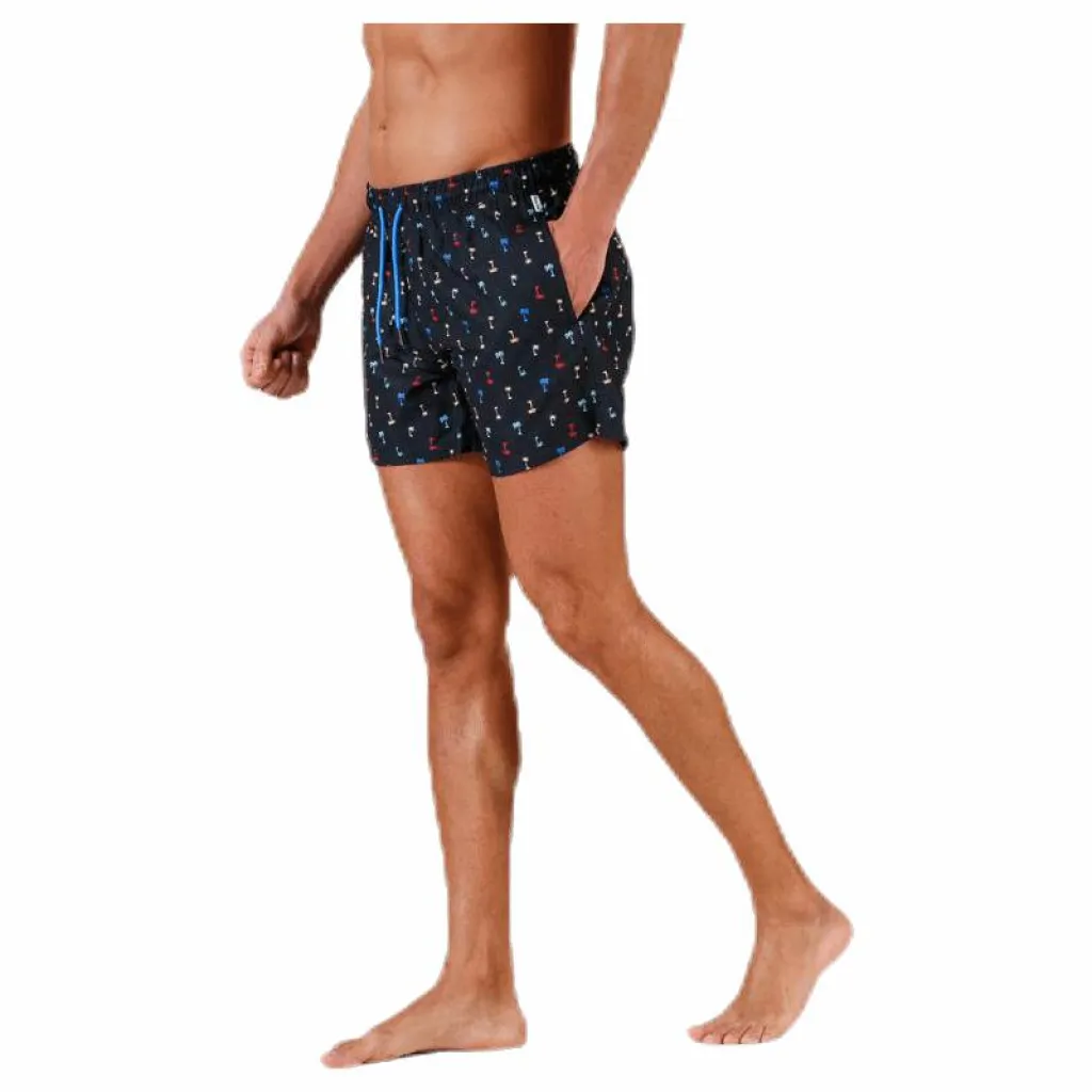Happy Socks Palm Beach Swim Shorts Black* Simning|Badkläder
