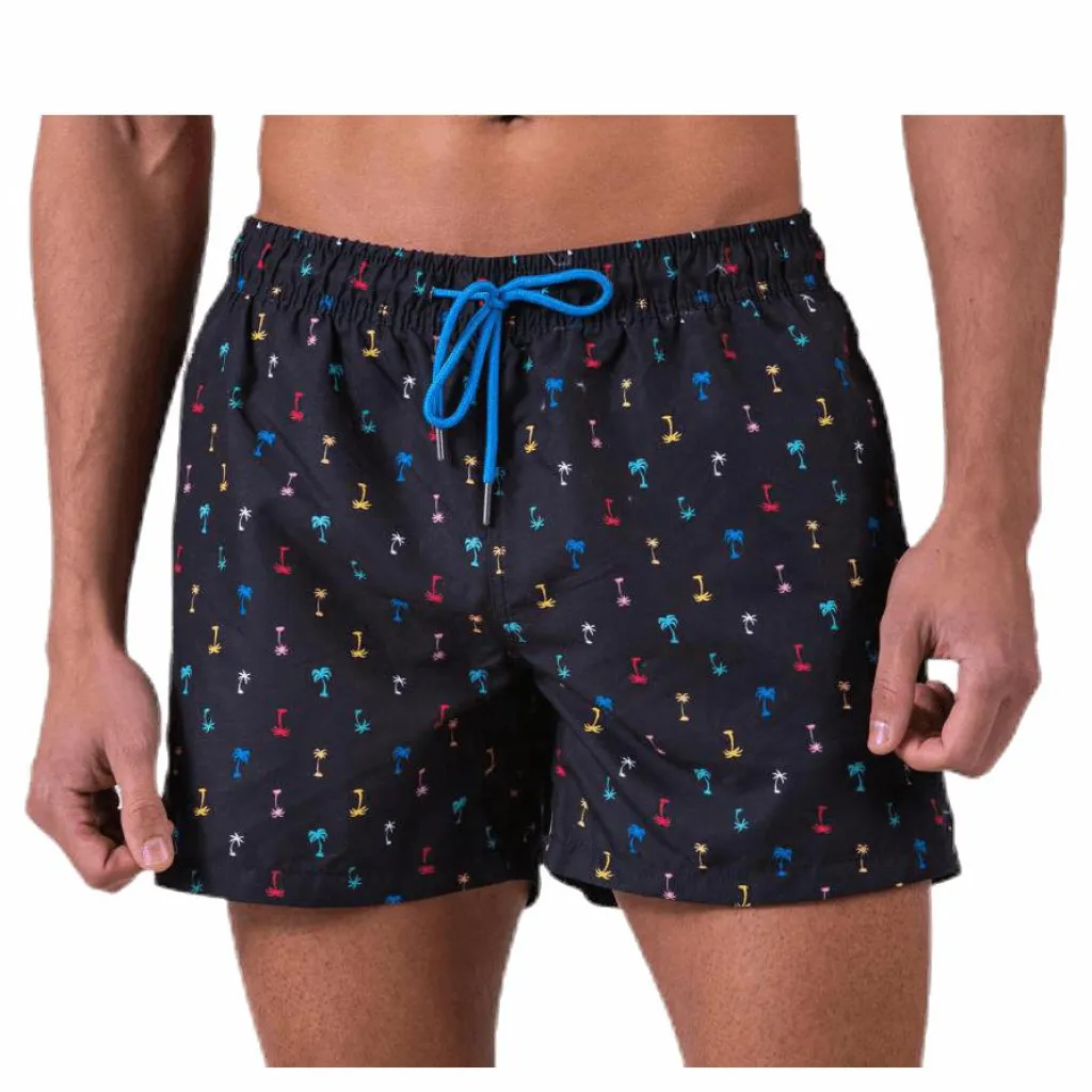 Happy Socks Palm Beach Swim Shorts Black* Simning|Badkläder