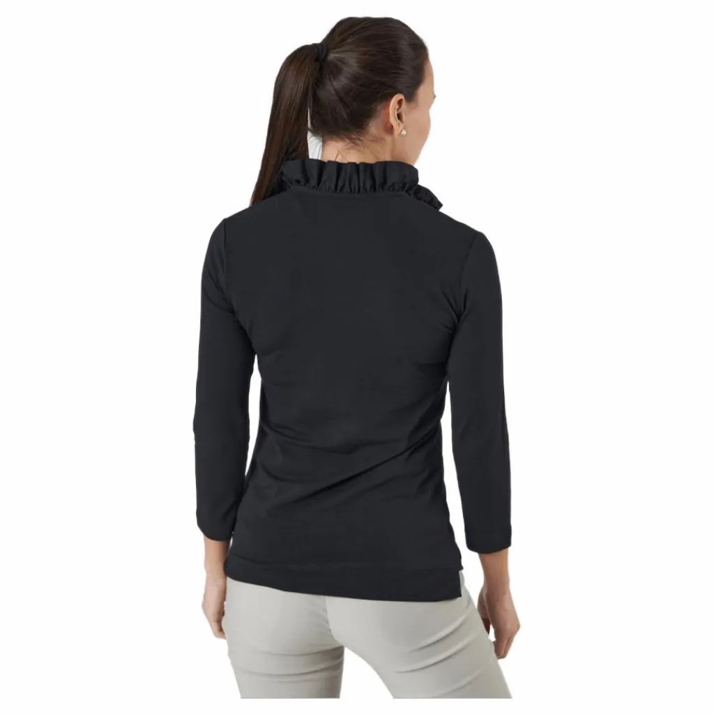 Daily Sports Patrice 3/4 Polo Shirt Black* Golf|Tröjor