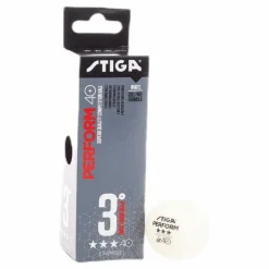 Stiga Perform 3-Star ABS 3-Pack White* Racket Och Bollar|Racketsporter