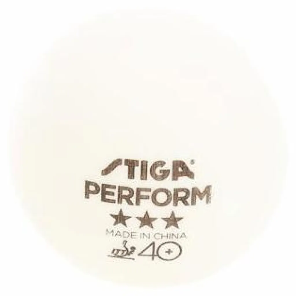 Stiga Perform 3-Star ABS 3-Pack White* Racket Och Bollar|Racketsporter