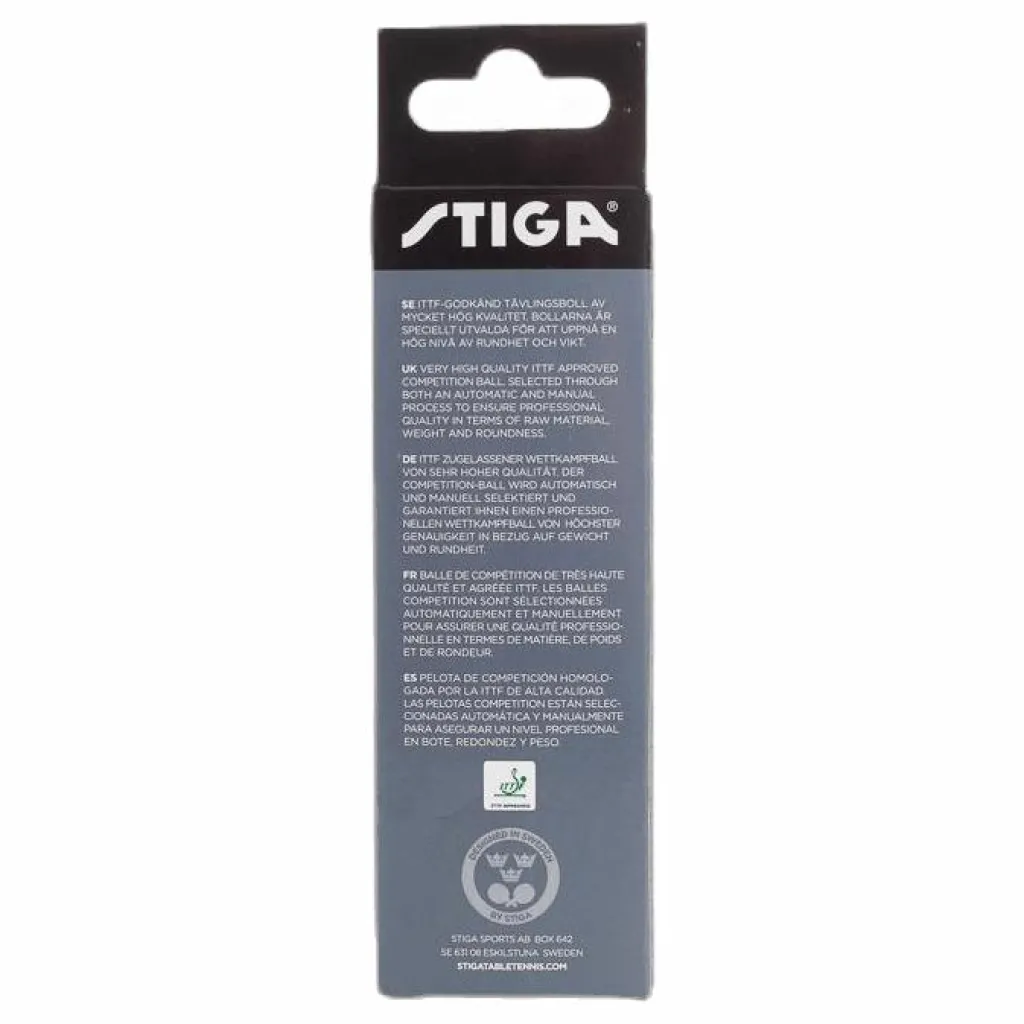 Stiga Perform 3-Star ABS 3-Pack White* Racket Och Bollar|Racketsporter