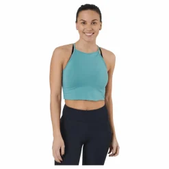 Better Bodies Performance Crop Hal Teal Green* Linnen|Träning