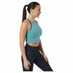 Better Bodies Performance Crop Hal Teal Green* Linnen|Träning