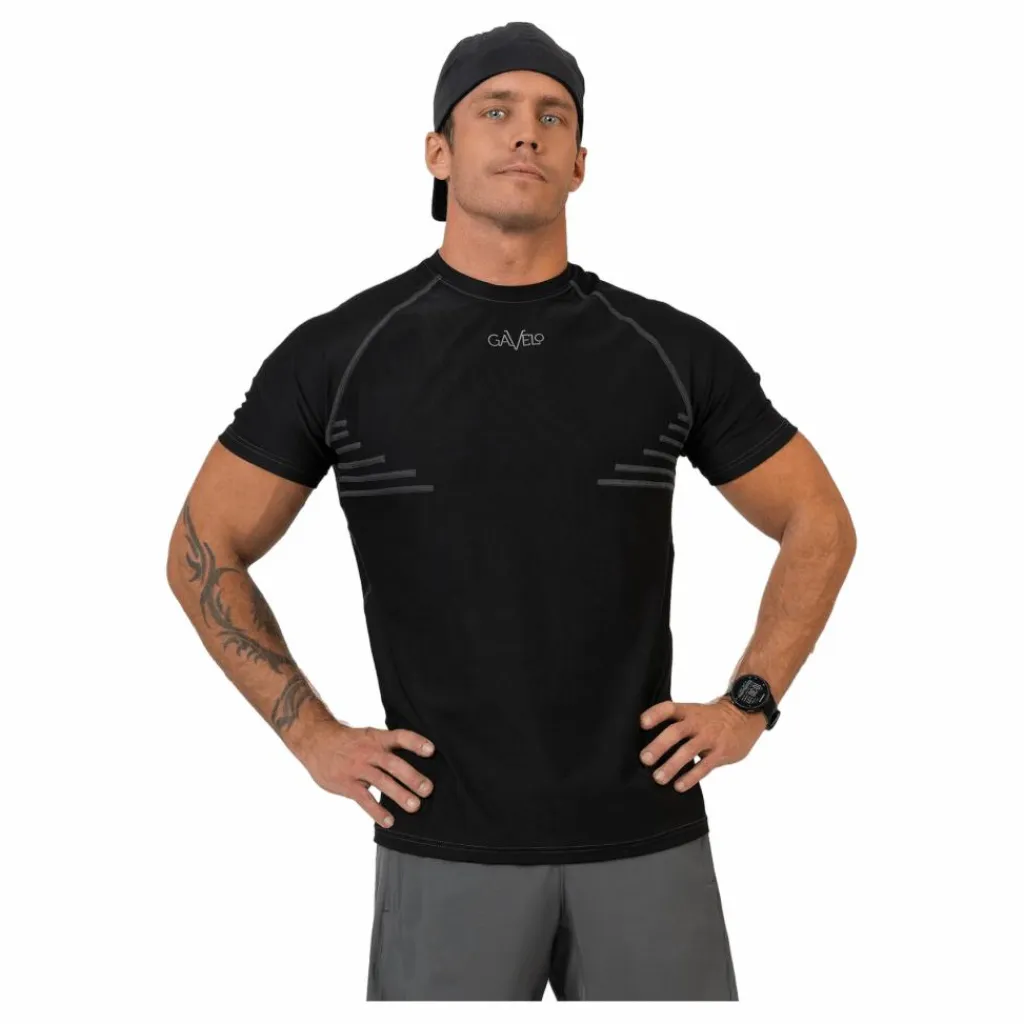 Gavelo Performance Greyline Black* T-Shirts|Träning