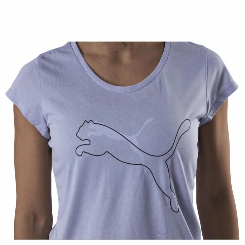 Puma Performance Heather Cat Tee Purple* T-Shirts|Träning
