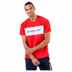 Tommy Hilfiger Sport Performance Mesh Tee Red* T-Shirts|Träning