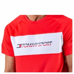 Tommy Hilfiger Sport Performance Mesh Tee Red* T-Shirts|Träning