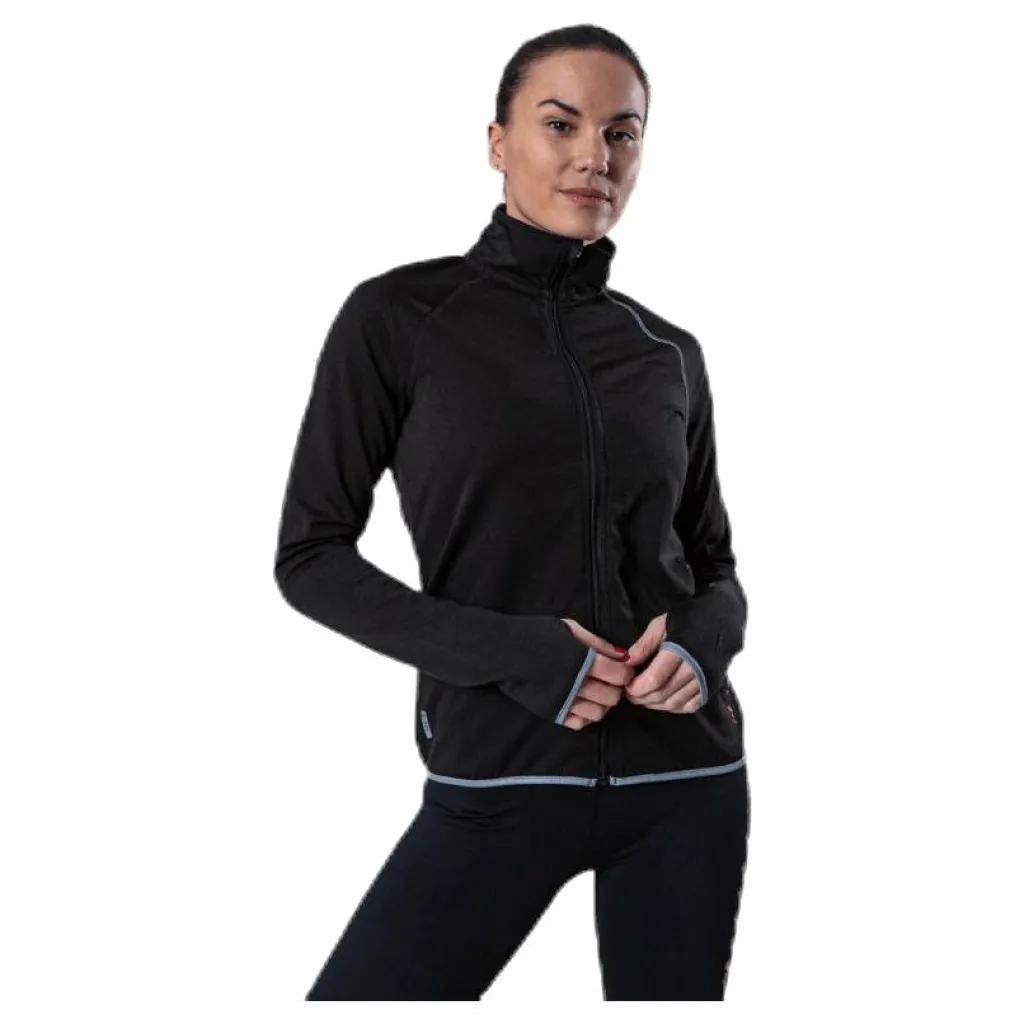 Only Play Performance Run Brushed Ls Zip Black* Löpning|Tröjor