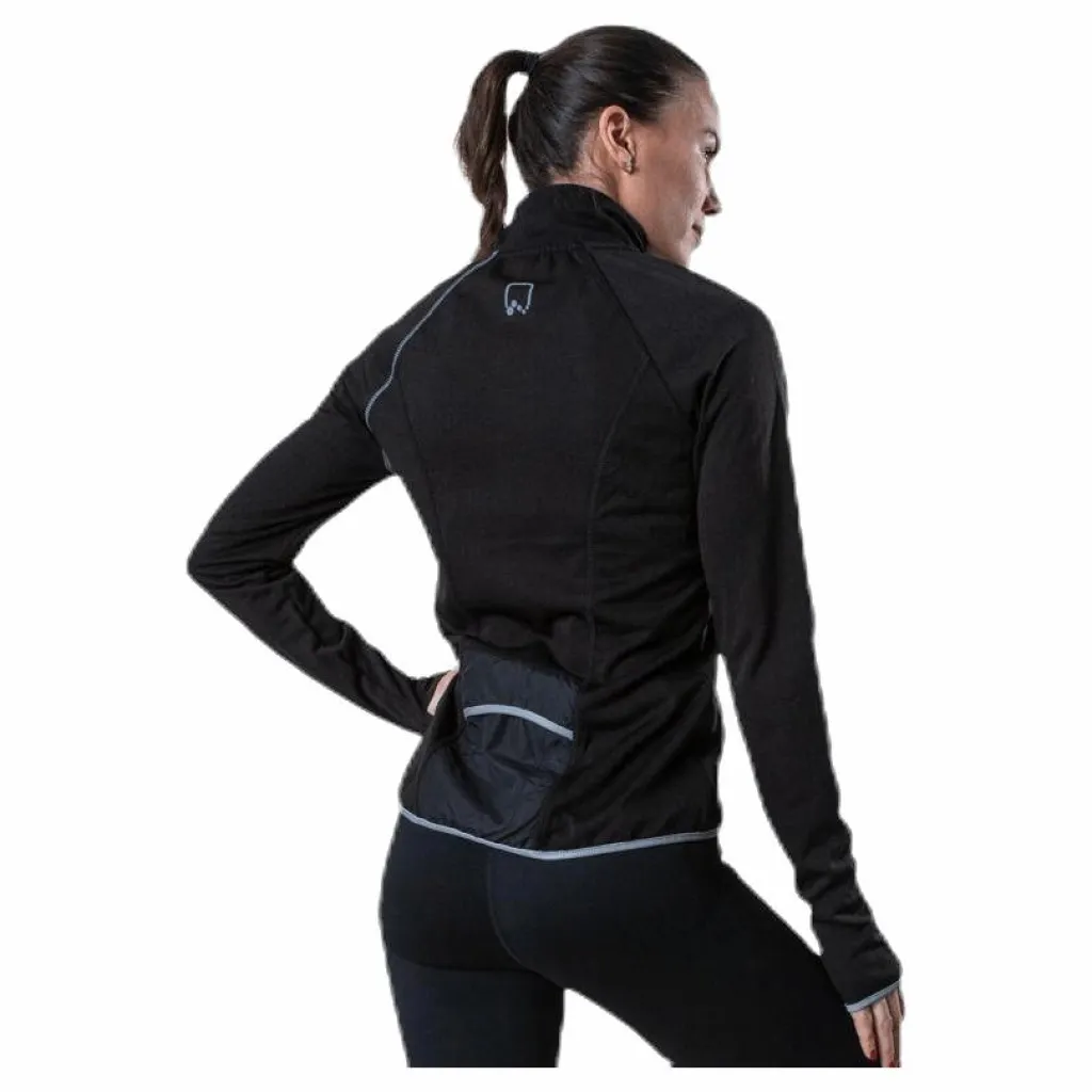 Only Play Performance Run Brushed Ls Zip Black* Löpning|Tröjor