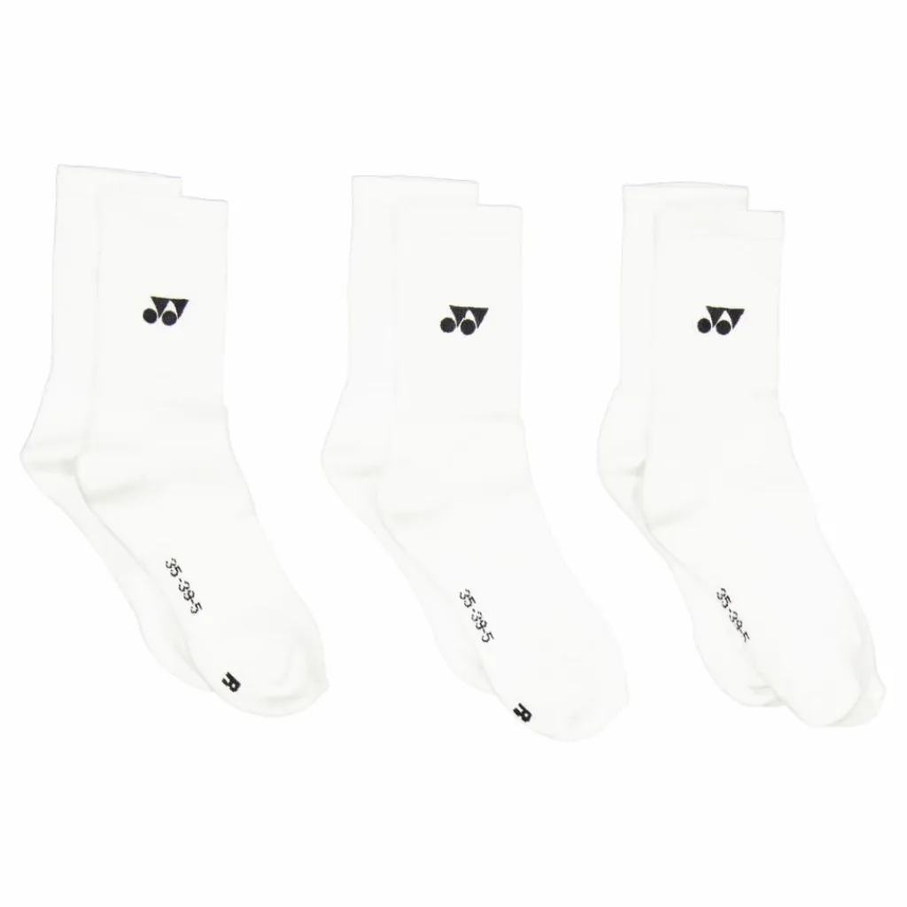 Yonex Performance Socks - 3 Pack White* Racketsporter