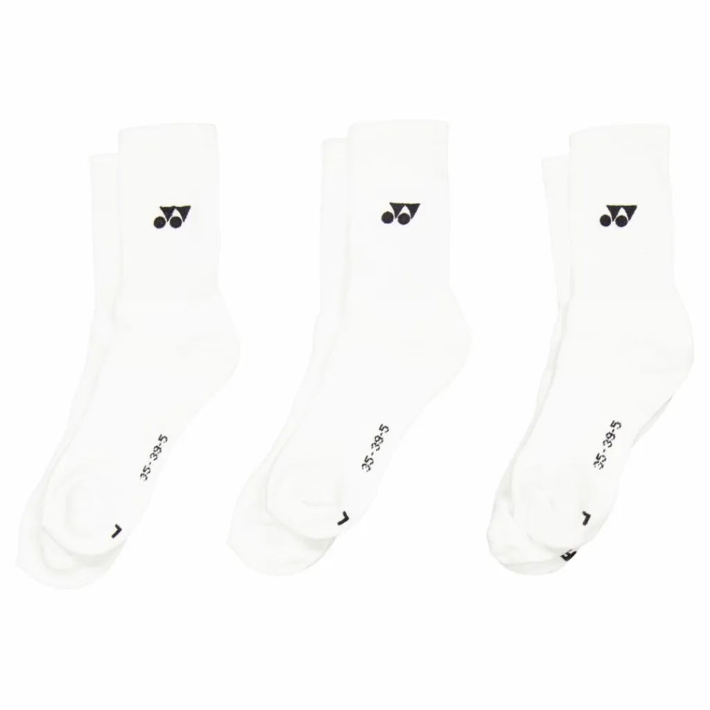 Yonex Performance Socks - 3 Pack White* Racketsporter