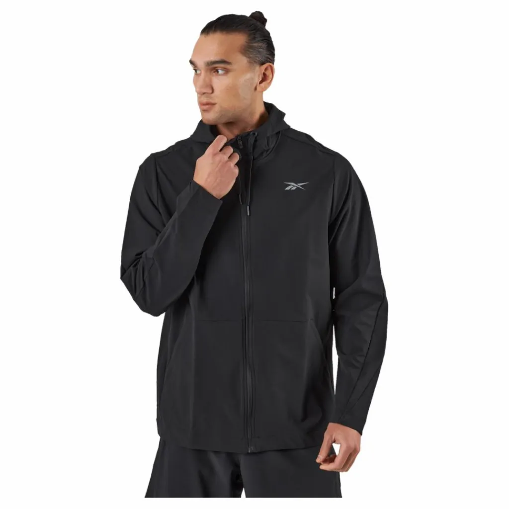 Reebok Performance Woven Zip-Up Jacket Black* Jackor|Träning