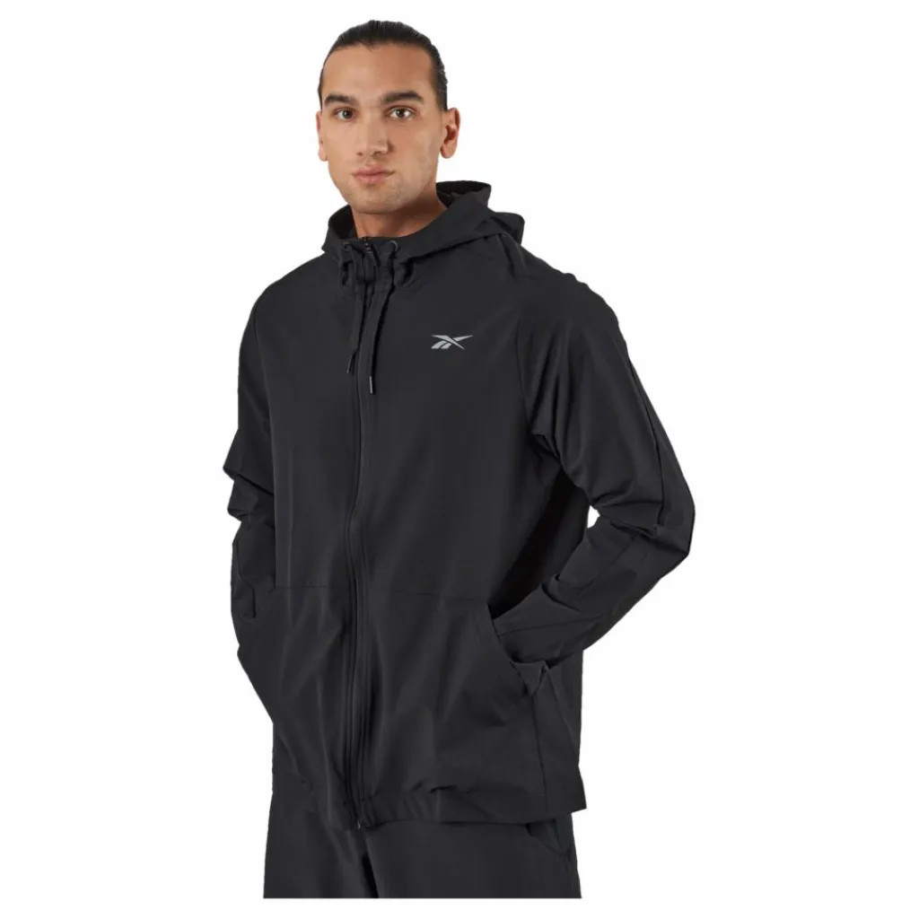 Reebok Performance Woven Zip-Up Jacket Black* Jackor|Träning