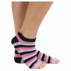 Norfolk Pilates Socks - Rosita Blue/Pink* Yoga|Strumpor