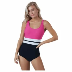 Abecita Piquant Swimsuit Pink/Black* Simning|Badkläder