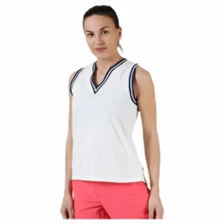 Nike Polo SL KT Burnout White/Beige* Golf|Linnen