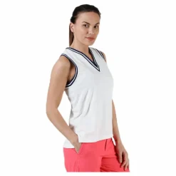 Nike Polo SL KT Burnout White/Beige* Golf|Linnen