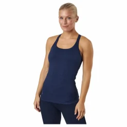 Famme Power Tank Top Navy Blue* Linnen|Träning