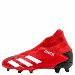 adidas Predator 20.3 Firm Ground Boots Active Red / Cloud White / Core Black*Barn Fotboll|Fotbollsskor
