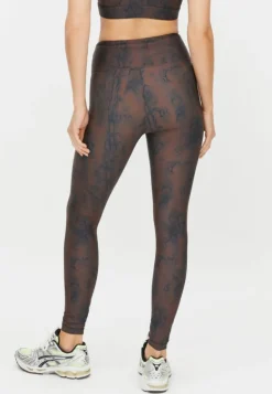 Röhnisch Printed High Waist Tights Brown Snake* Tights|Träning