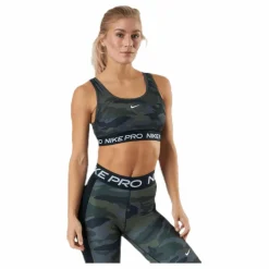 Nike Pro Swoosh Bra Thunder Grey/Black/White/White* Sport-Bh:Ar|Träning