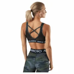 Nike Pro Swoosh Bra Thunder Grey/Black/White/White* Sport-Bh:Ar|Träning