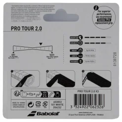 Babolat Pro Tour 2.0 3-pack White* Racketsporter