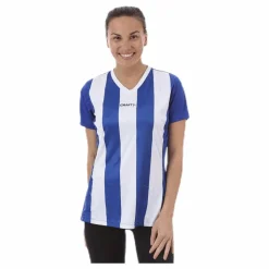 Craft Progress Stripe Jersey W Blue/White* Fotboll|T-Shirts