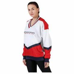 Tommy Hilfiger Sport Pull Over Jacket With Iconic Rib Red* Jackor|Träning