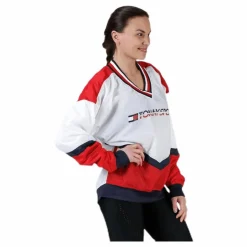 Tommy Hilfiger Sport Pull Over Jacket With Iconic Rib Red* Jackor|Träning