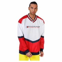 Tommy Hilfiger Sport Pull Over Jacket With Rib Red* Jackor|Träning