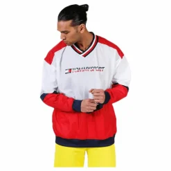 Tommy Hilfiger Sport Pull Over Jacket With Rib Red* Jackor|Träning