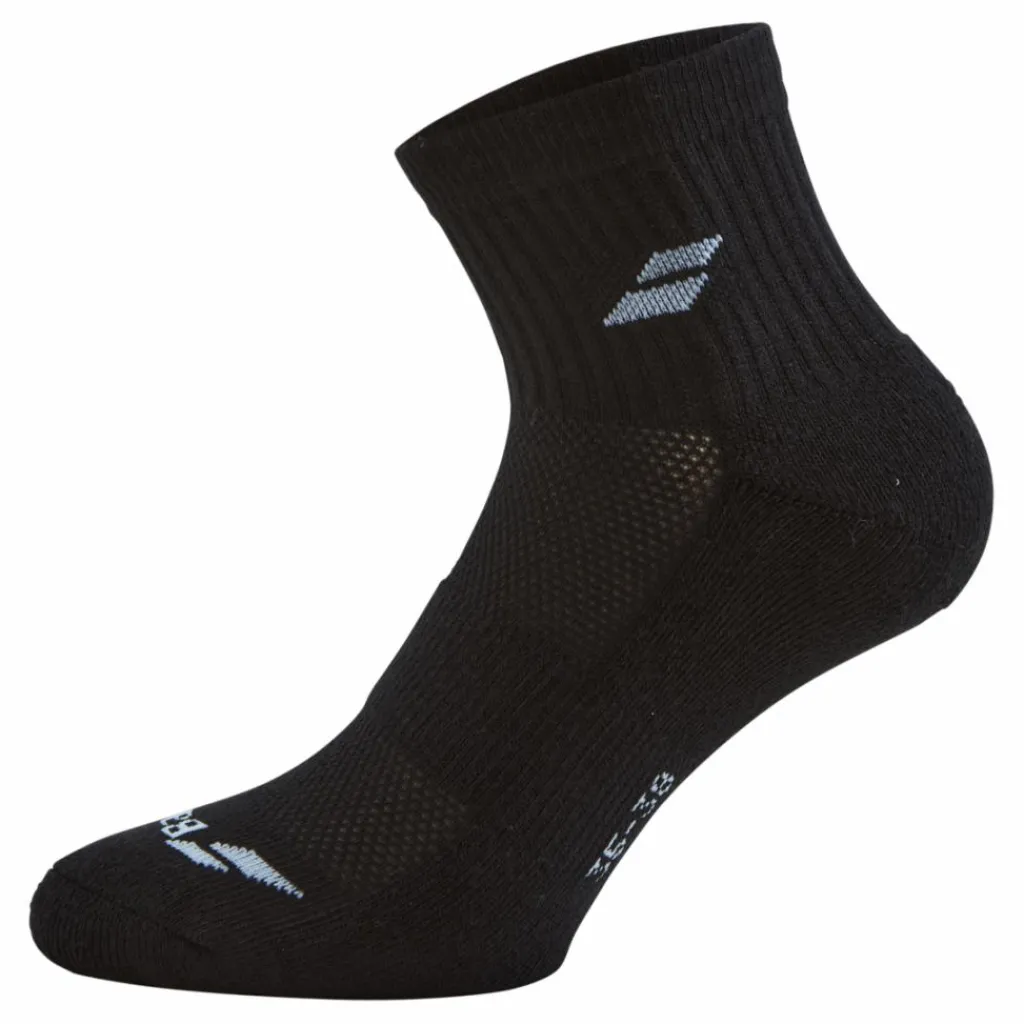 Babolat Quarter 3 Pairs Pack Black* Racketsporter