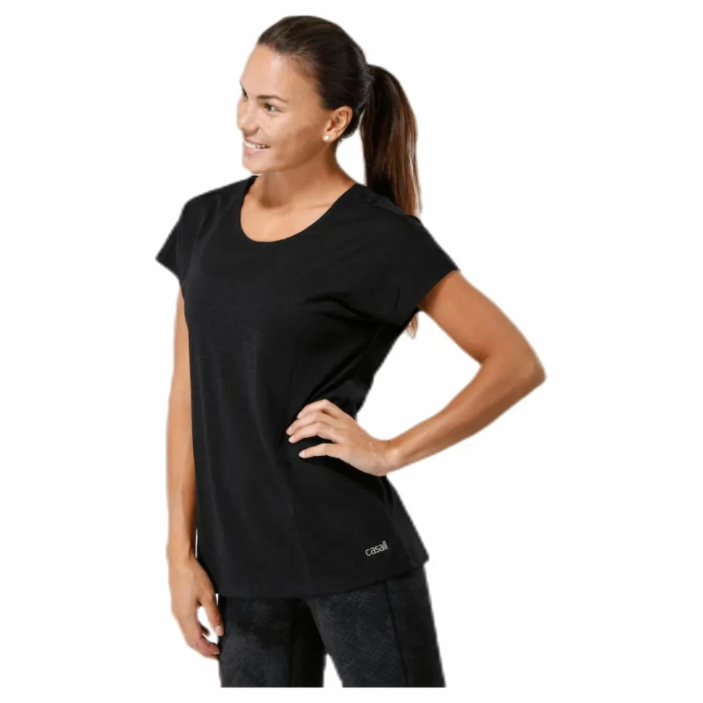 Casall Raw Elastic Tee Black* T-Shirts|Träning