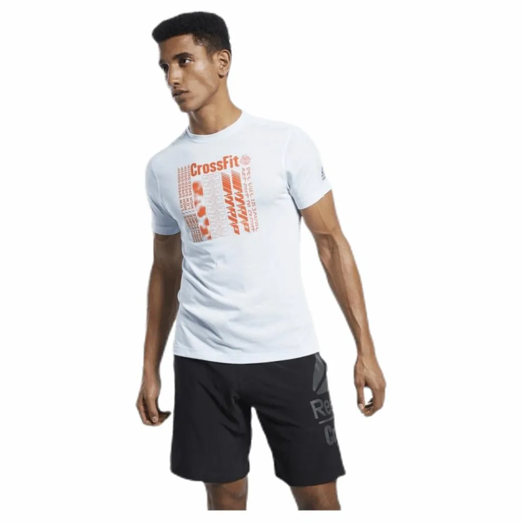 Reebok RC AC + Cotton Tee Blue/White* Träning|T-Shirts