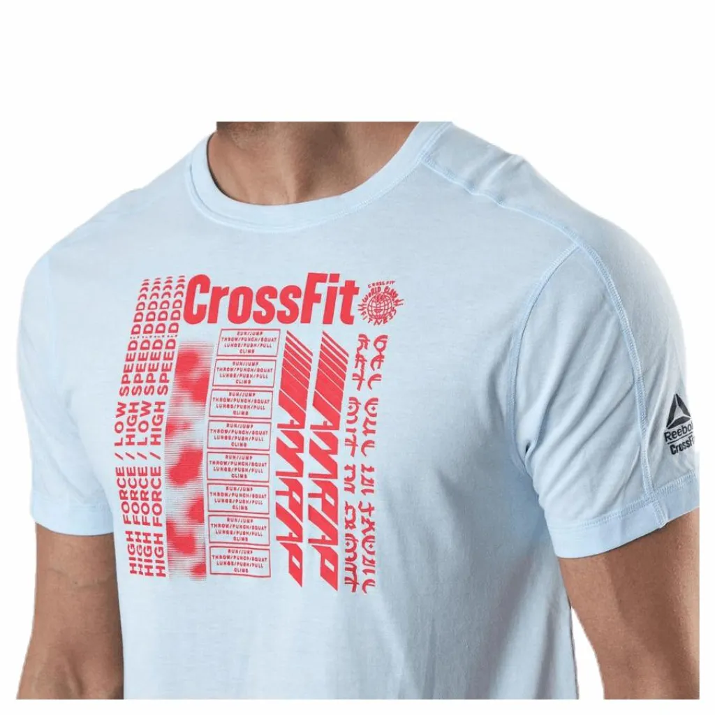 Reebok RC AC + Cotton Tee Blue/White* Träning|T-Shirts