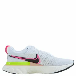Nike React Infinity Run Flyknit 2 W White/black-sail-pink Blast* Löpning|Löparskor