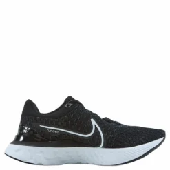 Nike React Infinity Run Flyknit 3 Women's Road Running Shoes BLACK/WHITE* Löpning|Löparskor