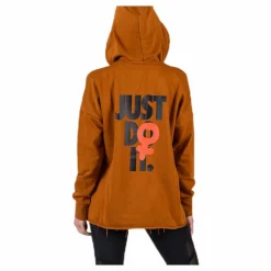 Nike Rebel Slash Fleece Hoodie GRX Brown* Tröjor|Träning