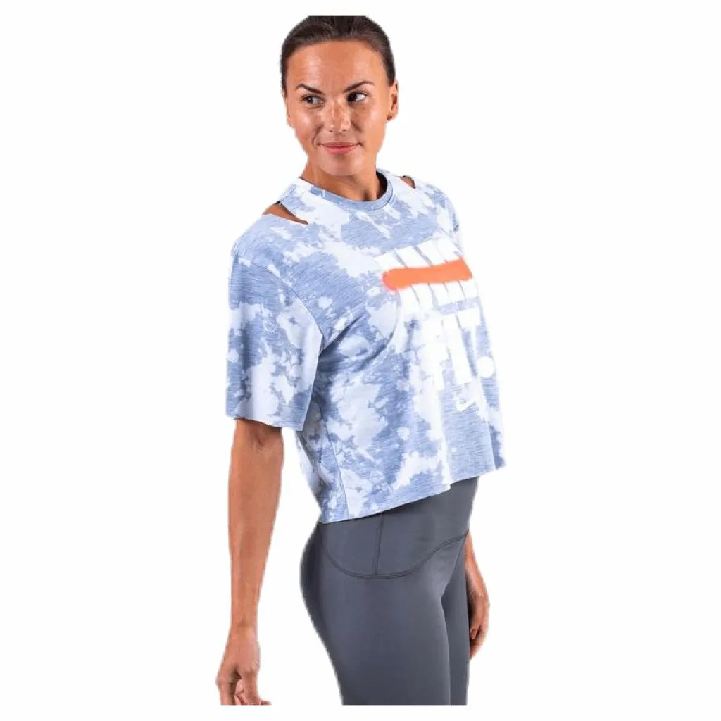 Nike Rebel SS Crop Top White/Grey* Träning|T-Shirts