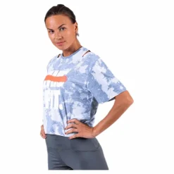 Nike Rebel SS Crop Top White/Grey* Träning|T-Shirts