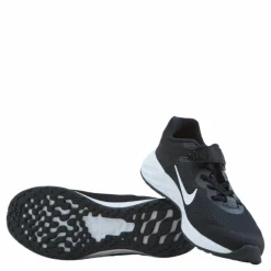 Nike Revolution 6 FlyEase Big Kids' Easy On/Off Road Running Shoes BLACK/WHITE-DK SMOKE GREY*Barn Löpning|Löparskor