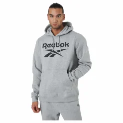 Reebok Ri Flc Oth Bl Hoodie Mgreyh/black* Tröjor|Träning