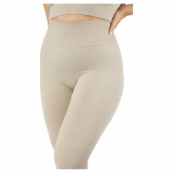 BLACC Rib Seamless Tights Mushroom* Yoga|Tights