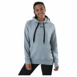 Under Armour Rival Fleece HB Hoodie Grey* Tröjor|Träning