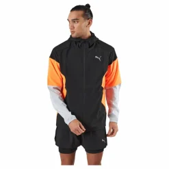 Puma Run Lightweight Jacket Black-ultra Orange* Jackor|Löpning