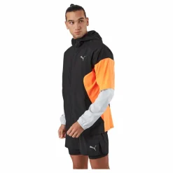 Puma Run Lightweight Jacket Black-ultra Orange* Jackor|Löpning