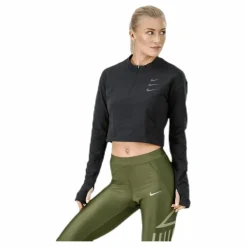 Nike Running Division Warm Top Crop Black* Tröjor|Löpning